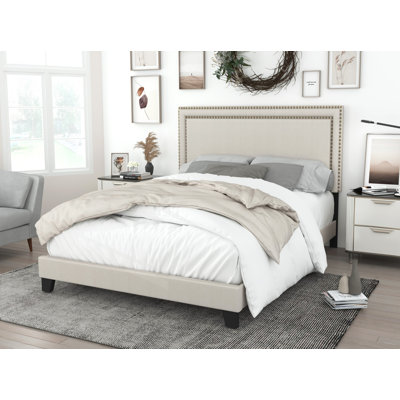 Charlie upholstered standard bed discount